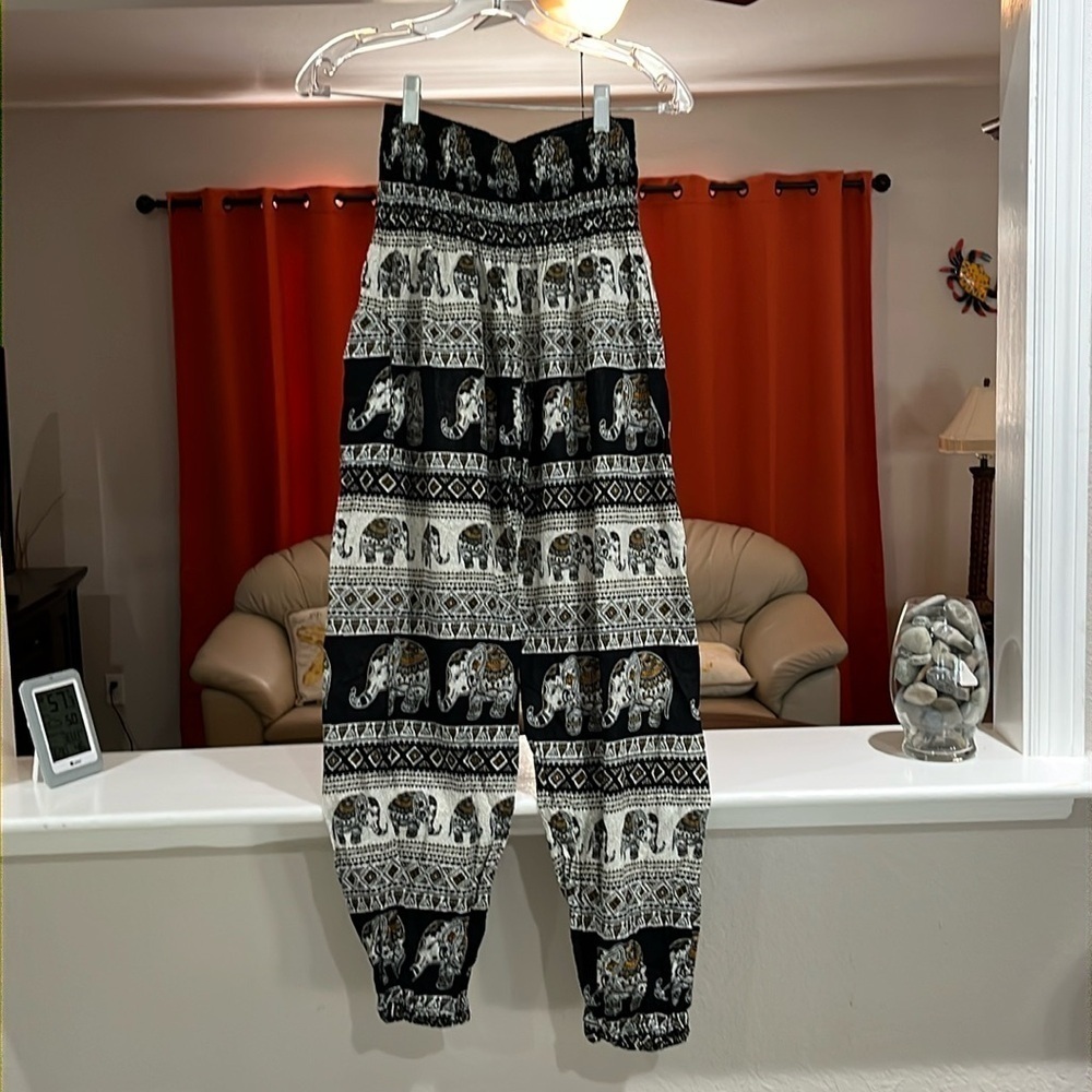 High Waist Elephant Bangkok Pants One Size